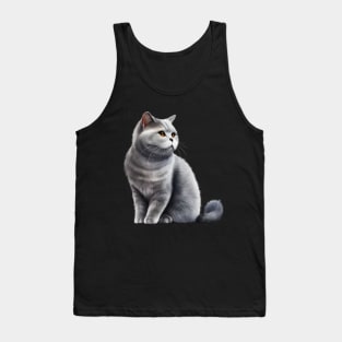 British Shorthair Cat, Love British Shorthair Cats Tank Top